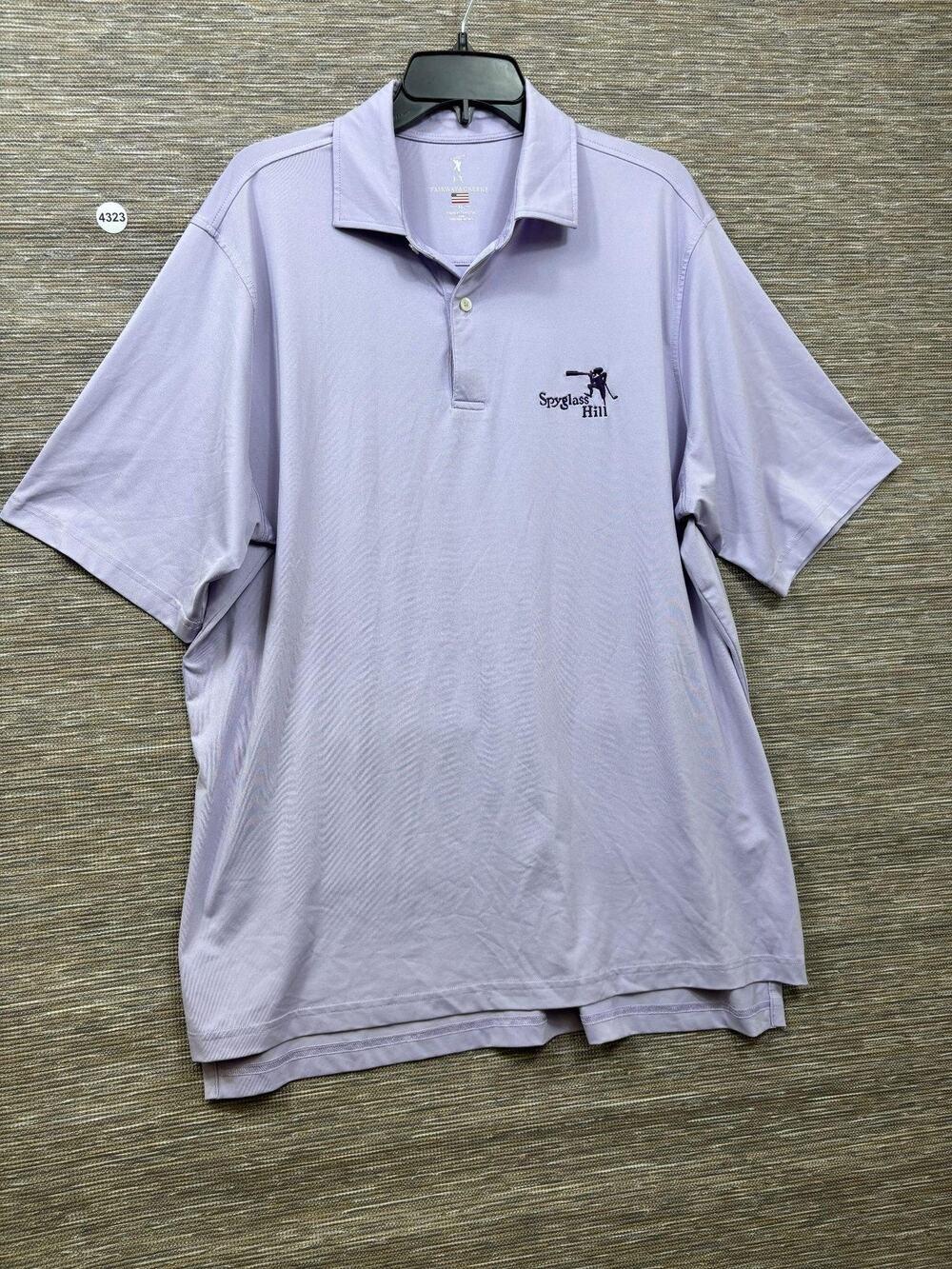 Fairway & Greene Polo Shirt Mens XL Purple Spyglass Hill Golf Jersey Performance